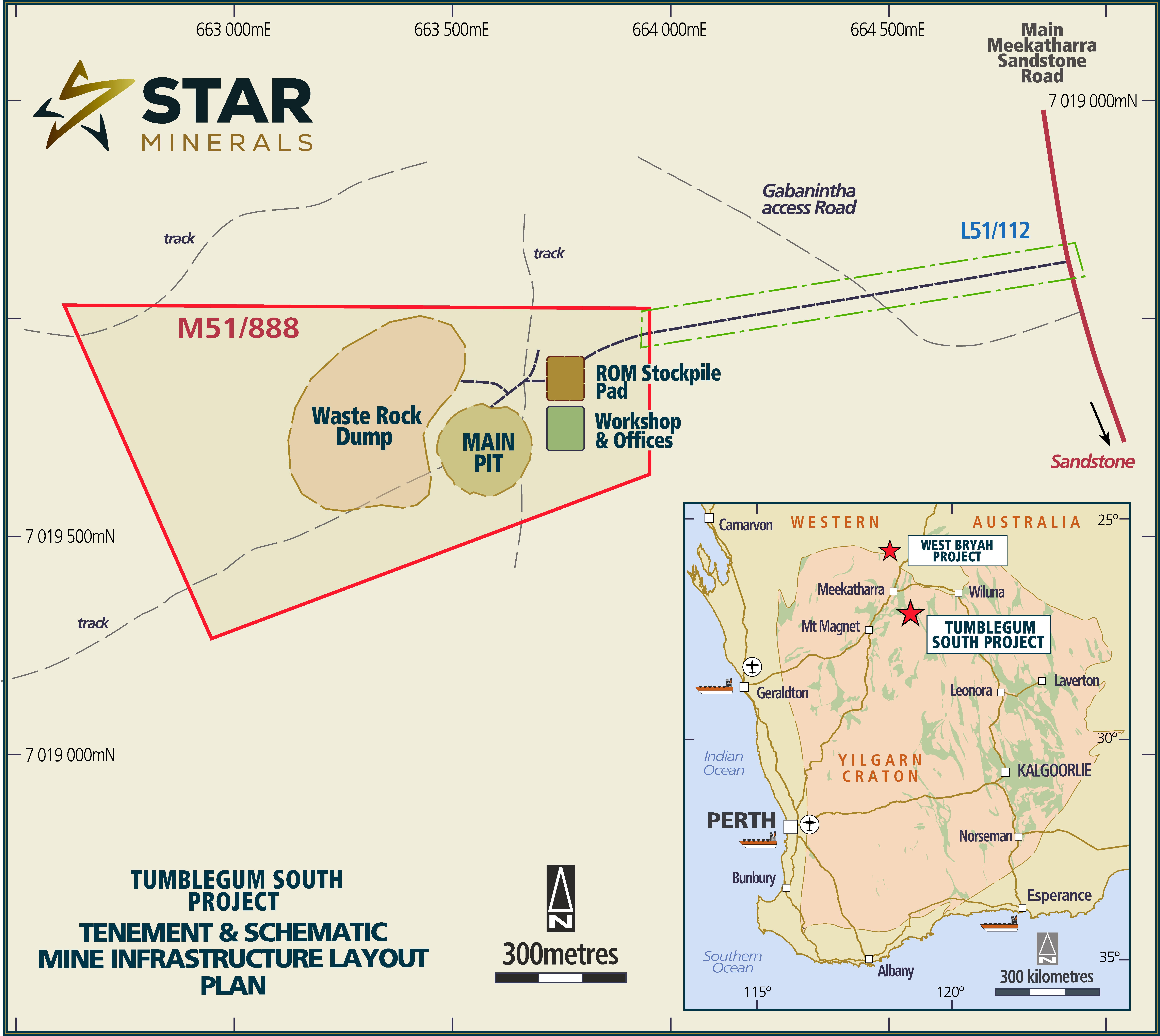 Star Minerals TumbleGum South Gold Project Tumblegum South Gold Deposit Optimised Pit Plan Over Geology.